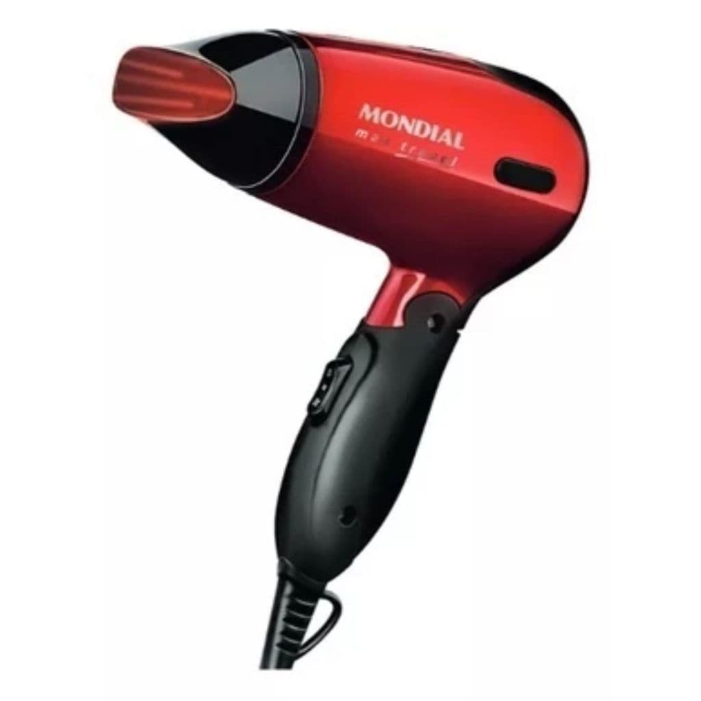 Secador de Cabelo Mondial Max Travel 1200W Portátil Bivolt Preto