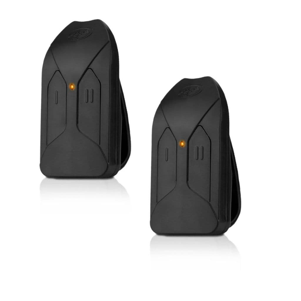 KIT 2 CONTROLES PARA PORTÃO ALARME CERCA PPA TOK 433mHz PRETO