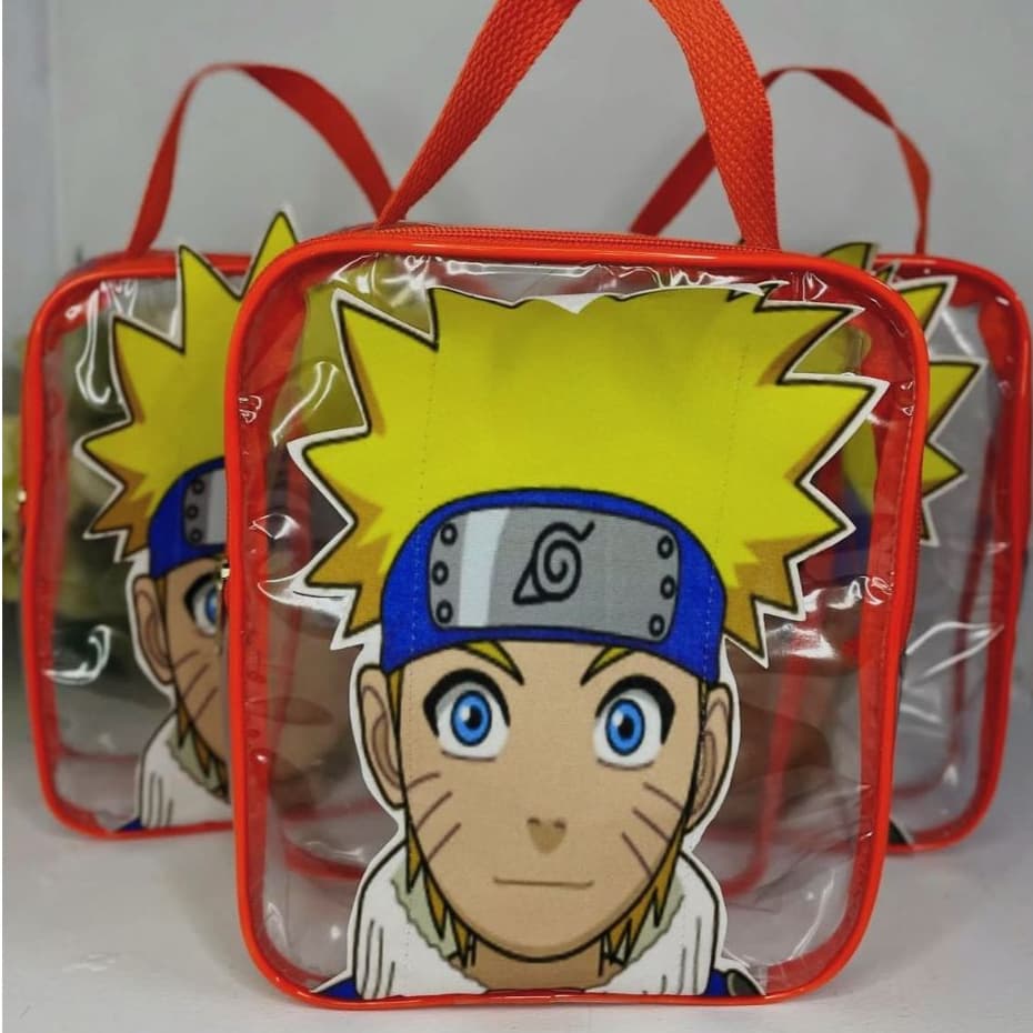 Necessaire 3d 20x25 naruto frasqueira, malinha infantil
