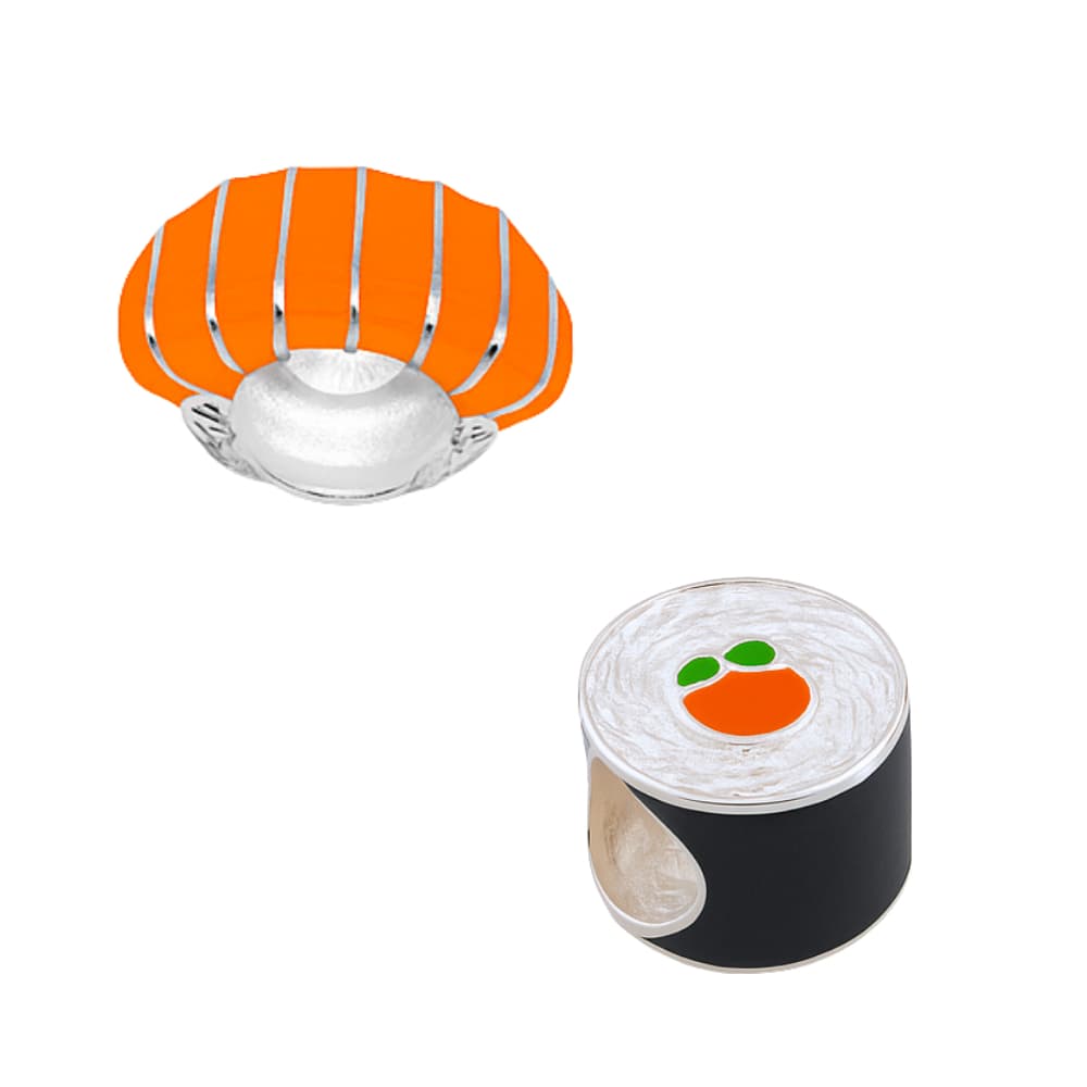 Berloque Sushi Niguiri Hossomaki em Prata 925