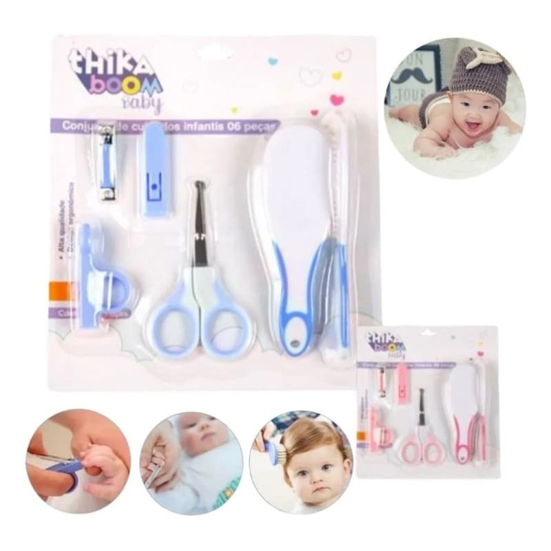 Kit Higiene Bebê Completo 6 Pecas Cuidados Essenciais Infantil Praticidade