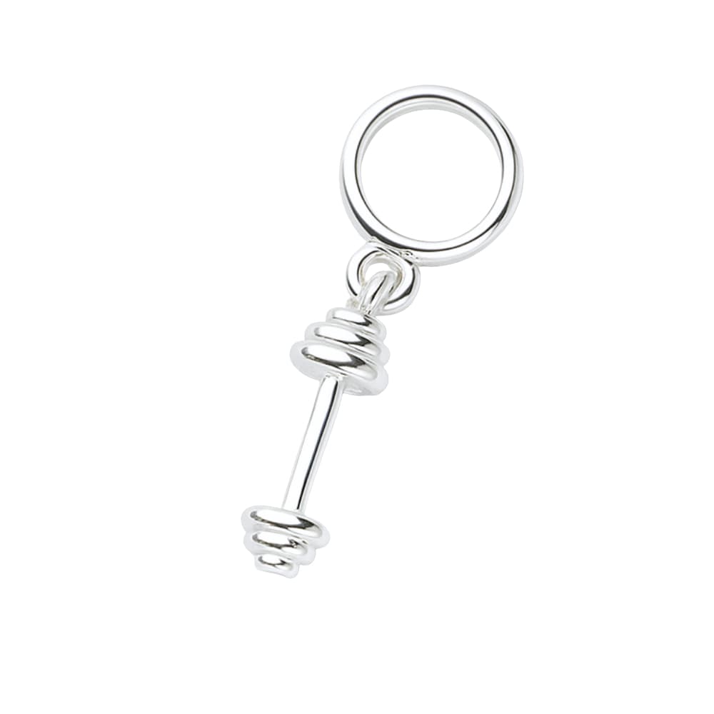 Berloque Peso Halter Academia em Prata 925