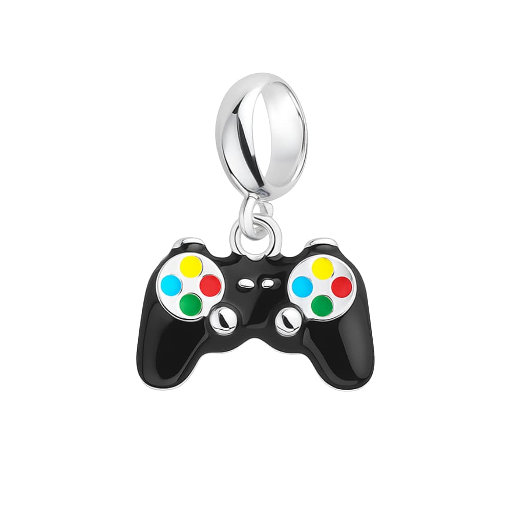 Berloque Controle Joystick Gamer em Prata 925