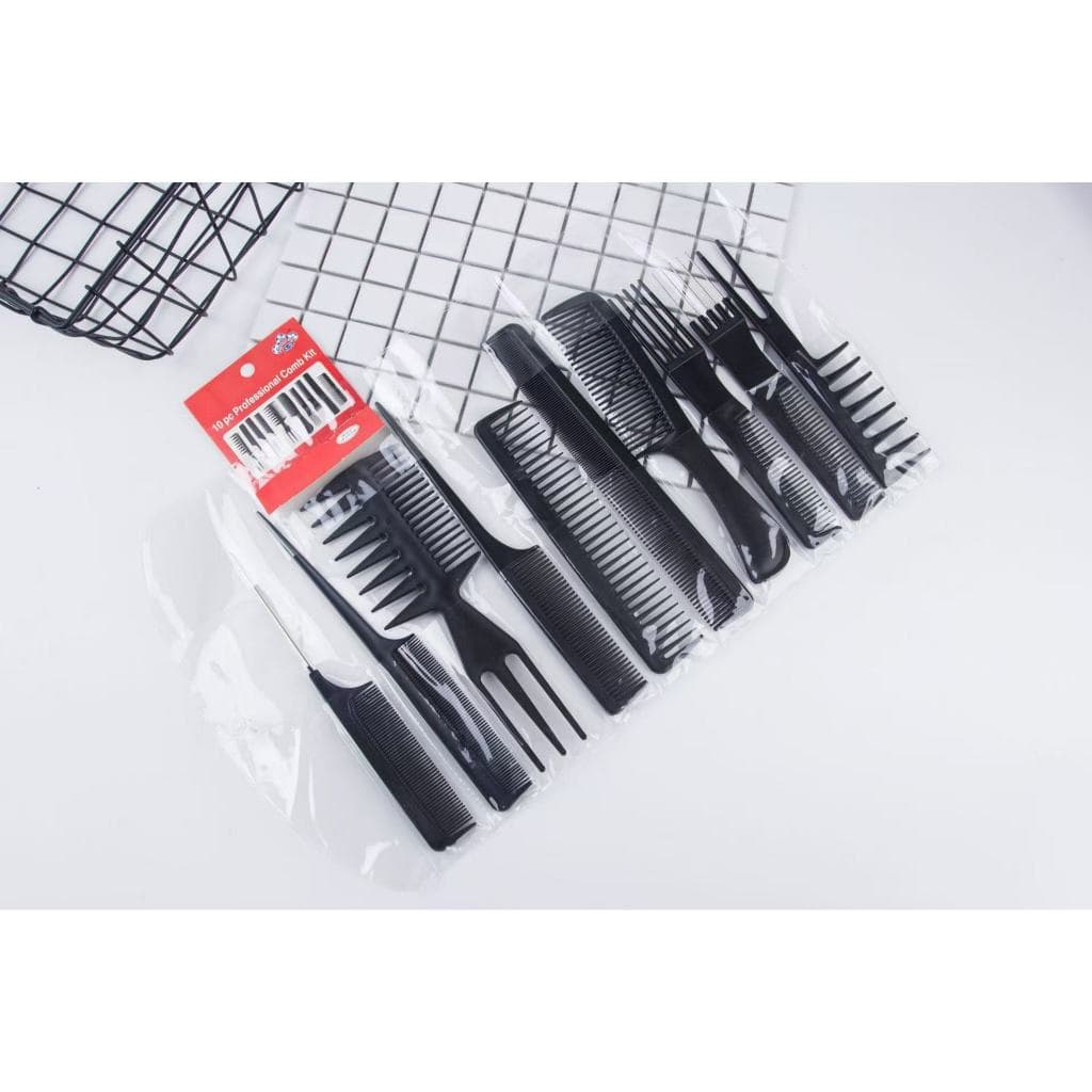 Kit com 10 Pentes Profissional para cabeleireiro
