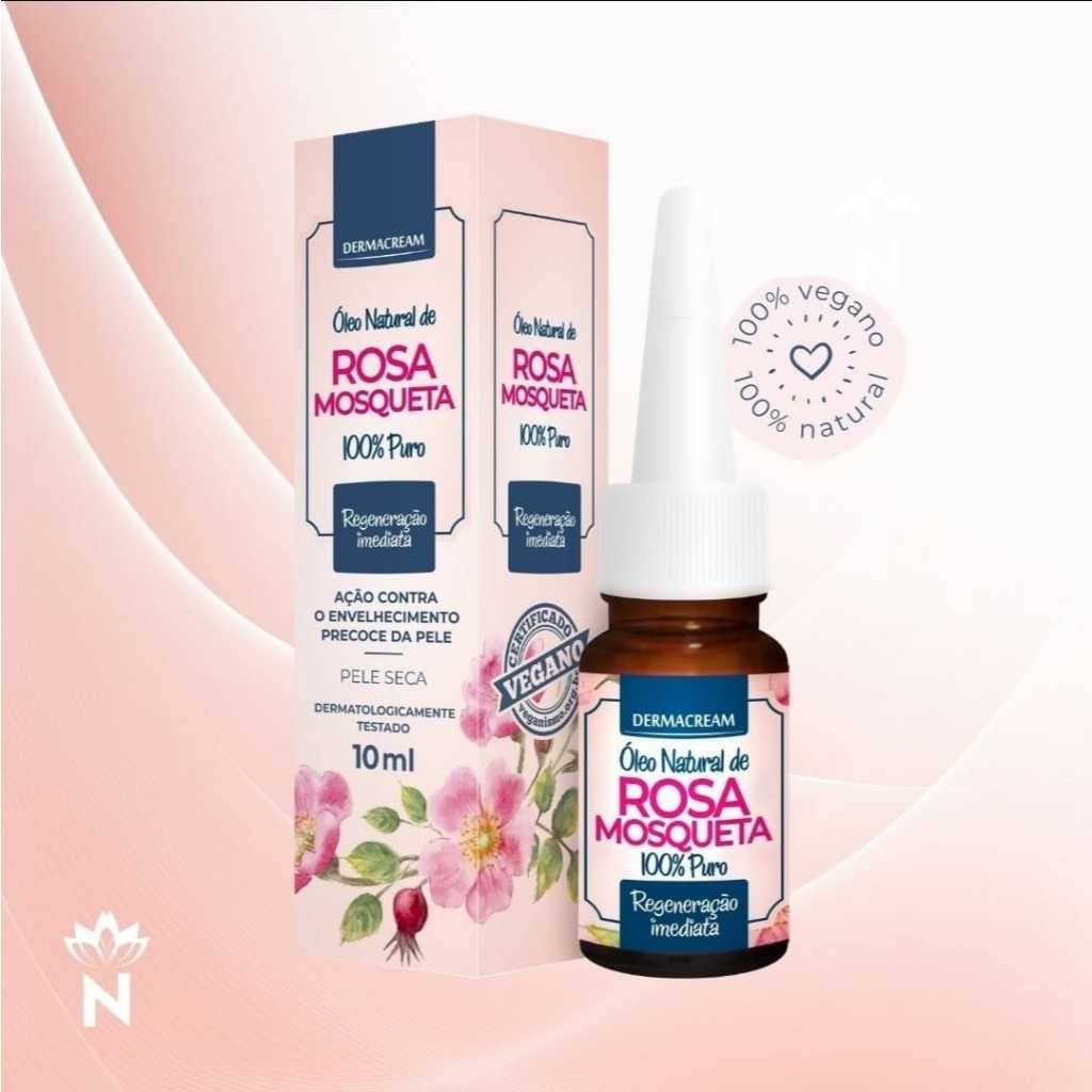Óleo de Rosa Mosqueta Dermacream 10ml – Reduz Manchas e Cicatrizes