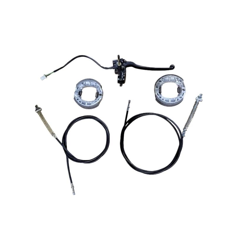 conjunto de freio traseiro completo triciclo elétrico plus souza 48v 650wats