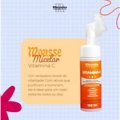 MOUSSE DE LIMPEZA RHENUKS – VITAMINA C 🍊
