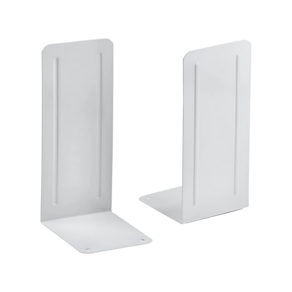 Suporte Para Livros Metal Jumbo Acrimet Estante Prateleiras Kit 2 Unidades Par 294 Cor: Branco