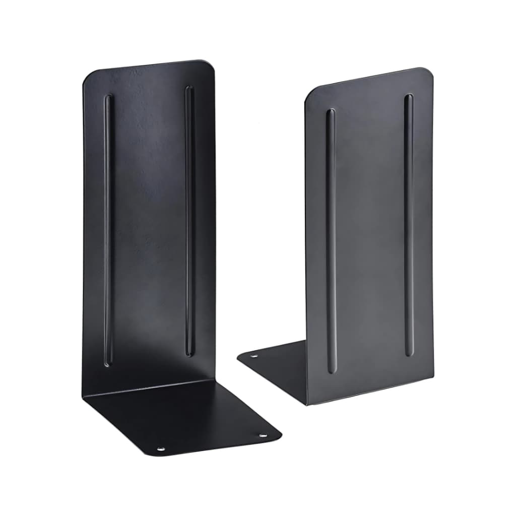 Suporte Para Livros Metal Jumbo Acrimet Estante Prateleiras Kit 2 Unidades Par 294 Cor: Preto