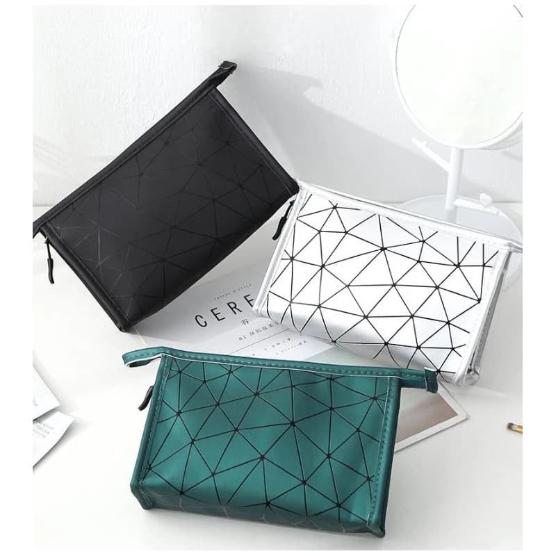 Necessaire Grande 21cm x 16cm Resistente a Agua com Ziper Bolsa de Viagem