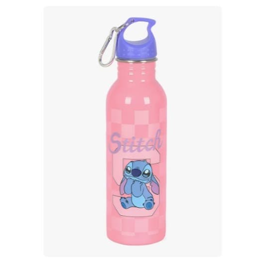 Garrafa Stitch/Hot Wheels Escolar 750 Ml Disney Luxcel Aço Inoxidavel - ROSA