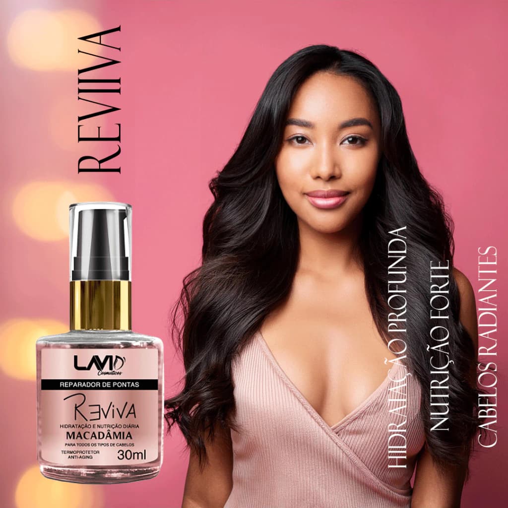 óleo reparador de macadamia anti-frizz, 30ml. LAVID