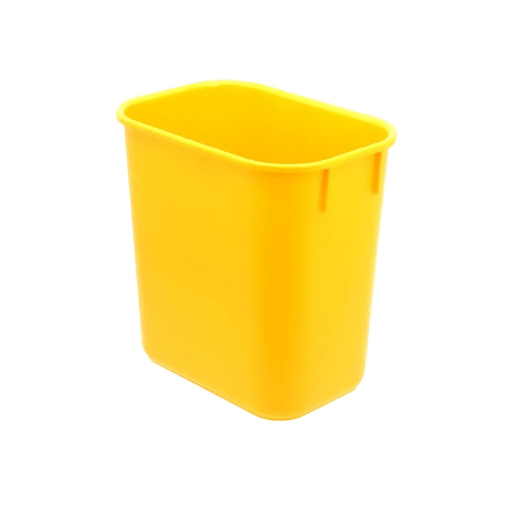 Cesto Retangular Acrimet Para Lixo Cozinha Banheiro 12 Litros Escritório Cor: Amarelo