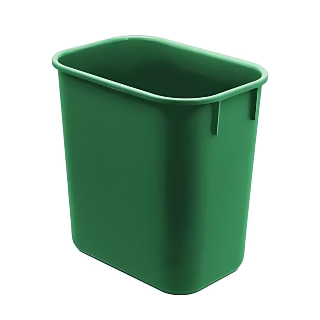 Cesto Retangular Acrimet Para Lixo Cozinha Banheiro 12 Litros Escritório Cor: Verde