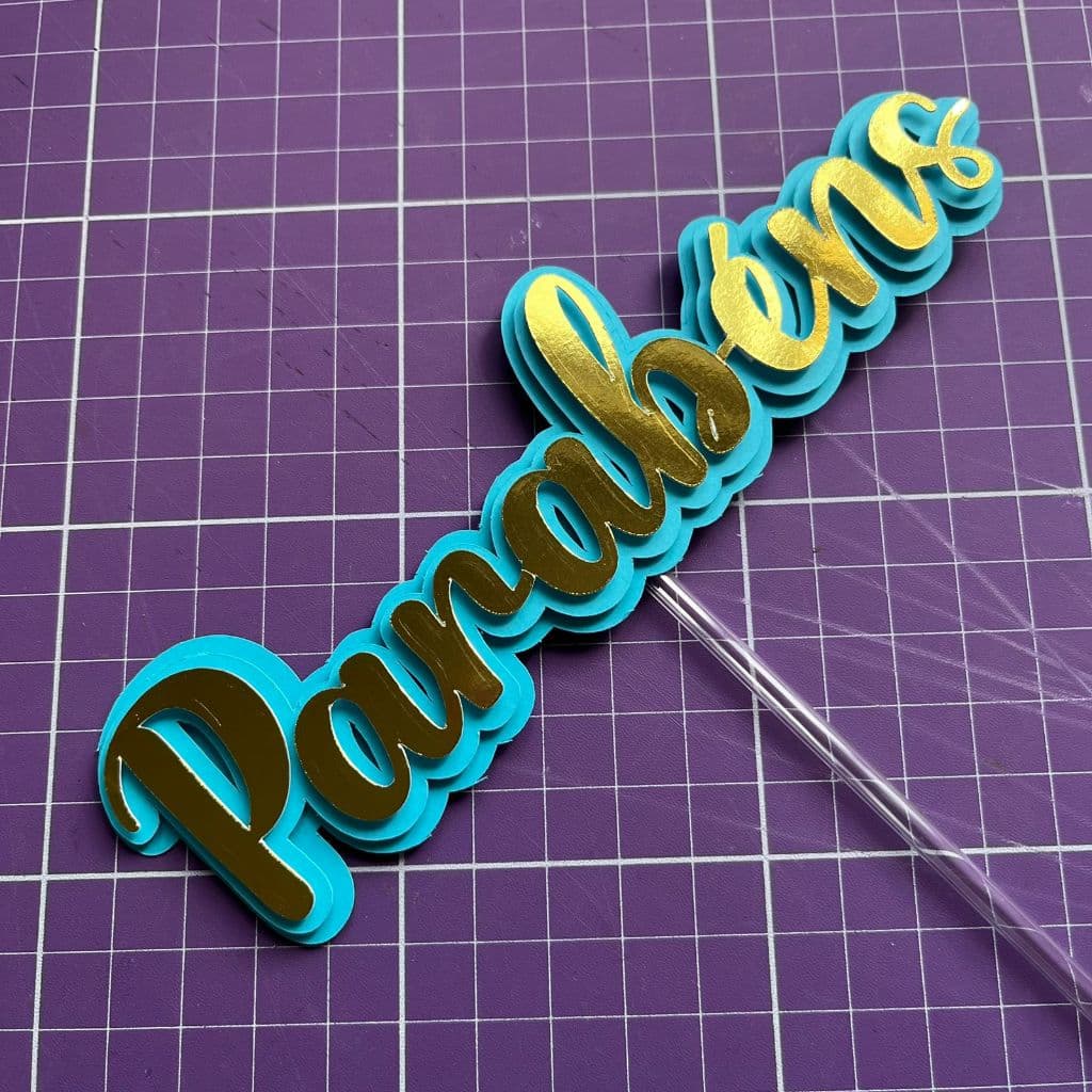 KIT TOPO PARABÉNS EM CAMADAS/ TOPO DE BOLO/ DECORAÇÃO PARABÉNS