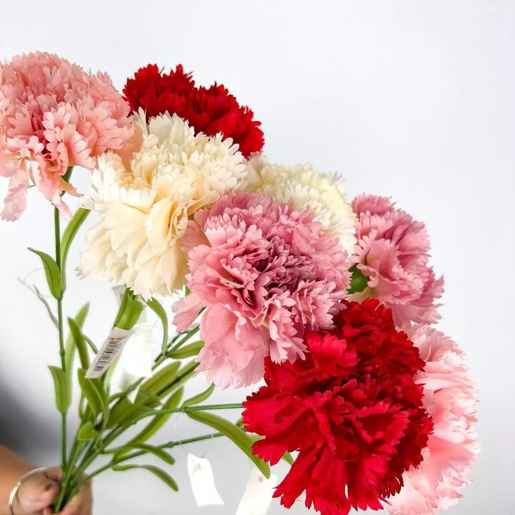 CRAVO -- Flor de Cravo Artificial Galho de Flores Falsas Decoração Arranjo - HS801882