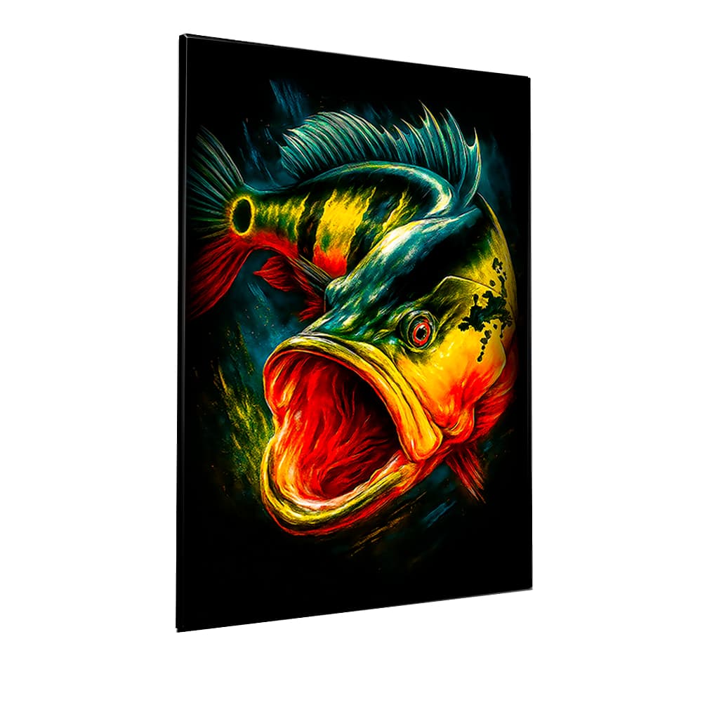 Quadro Decorativo Tucunaré Tilápia Peixe Pescadores Pesqueiro Monstros Do Rio