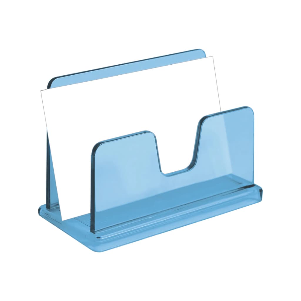 Porta Cartão De Visitas Acrílico Acrimet 730 Cor: Azul Clear