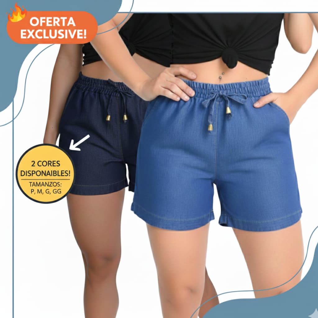 short feminino soltinho, bermuda feminina casual, jeans leve, dia a dia balada
