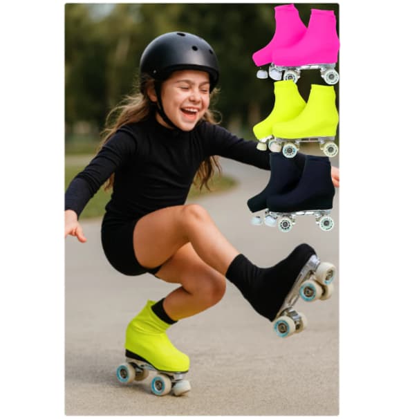 Kit 10 Pares de Polaina Proteção Para Patins
