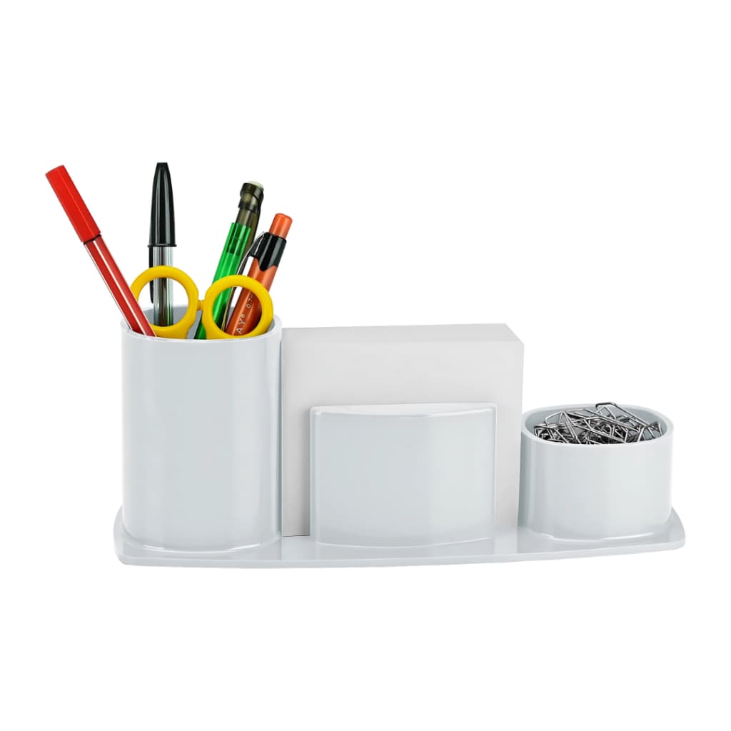 Organizador De Mesa Com Papel Acrimet 740 Cor: Branco