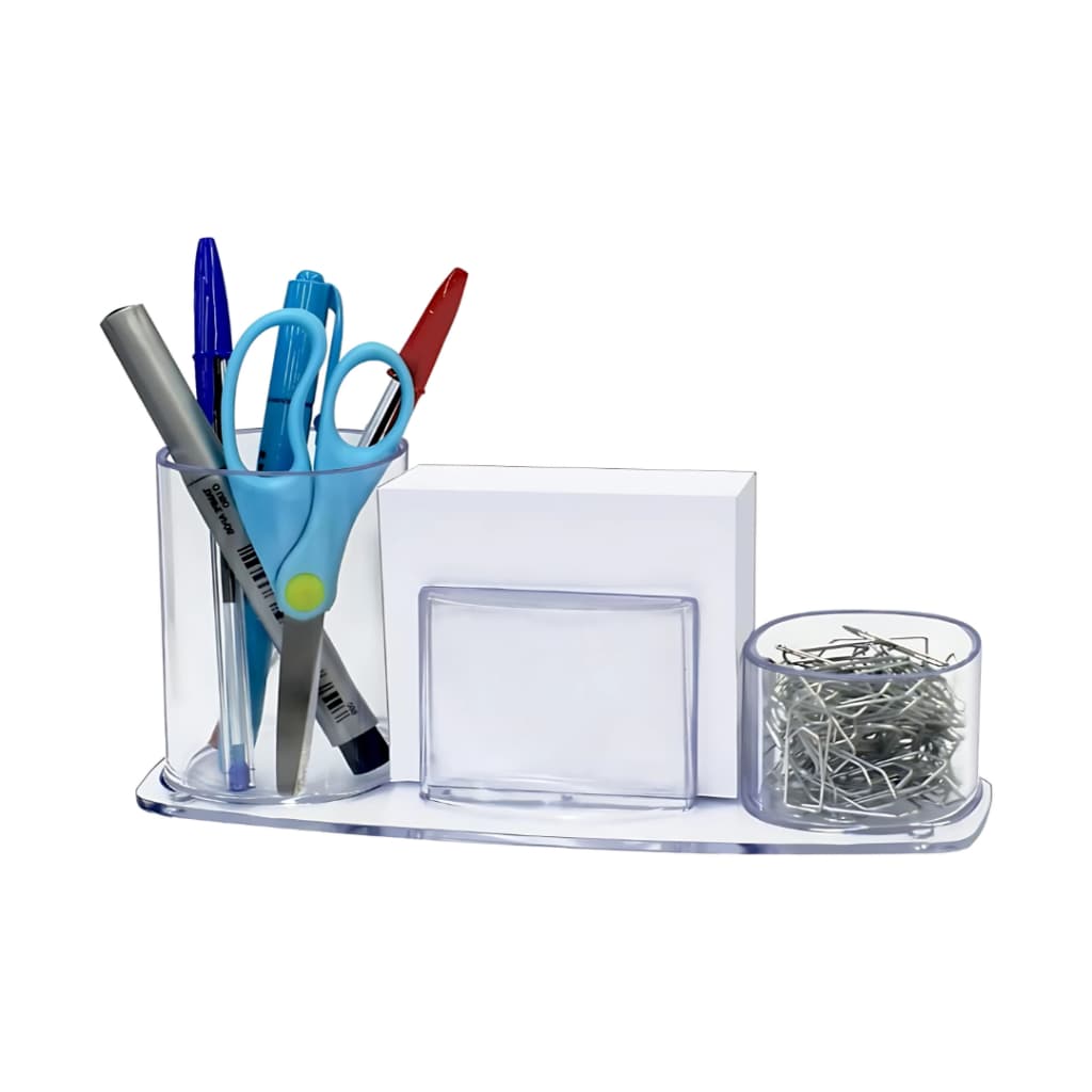 Organizador De Mesa Com Papel Acrimet 740 Cor: Cristal