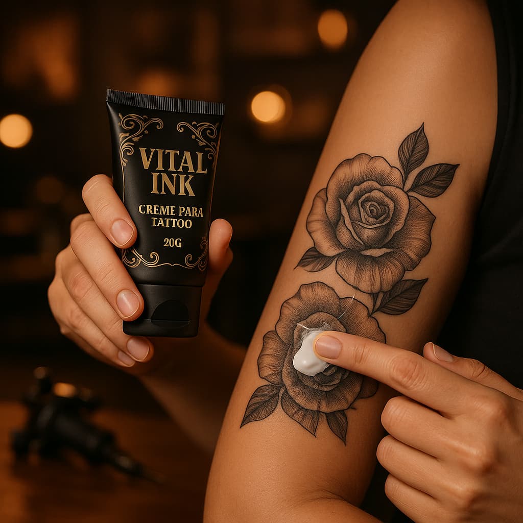 Pomada Para Tatuagem Vital Ink – Cicatrização, Hidratação e Brilho