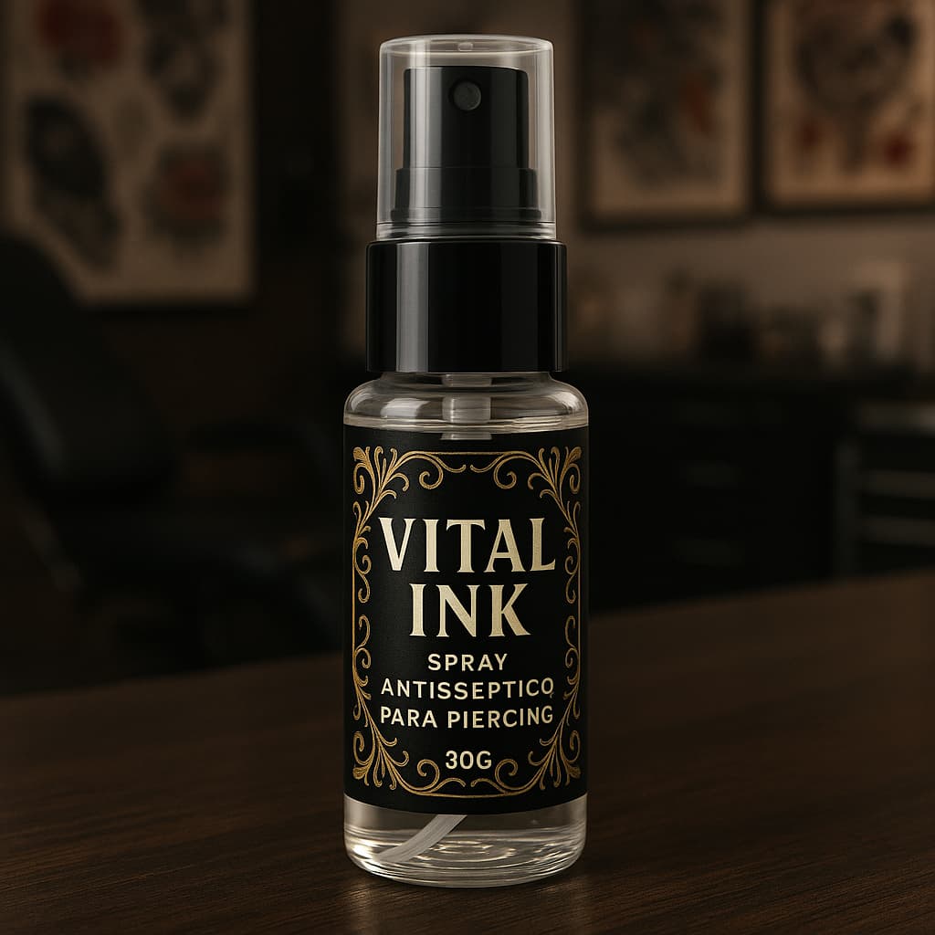Solução Antisséptica Para Piercings – Vital Ink | Higienização e Cicatrização