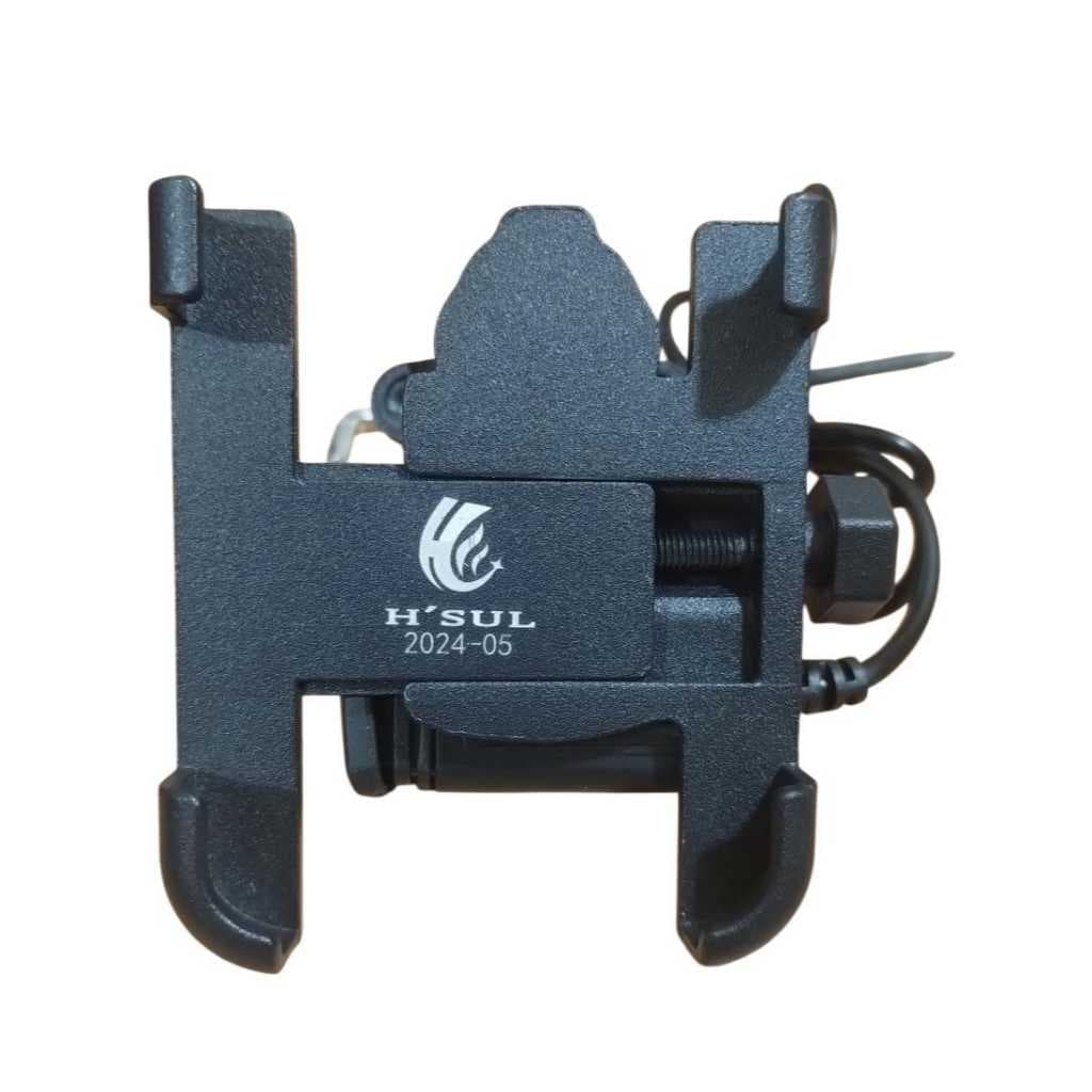 SUPORTE CELULAR C/CARREGADOR USB MOTOCICLETA