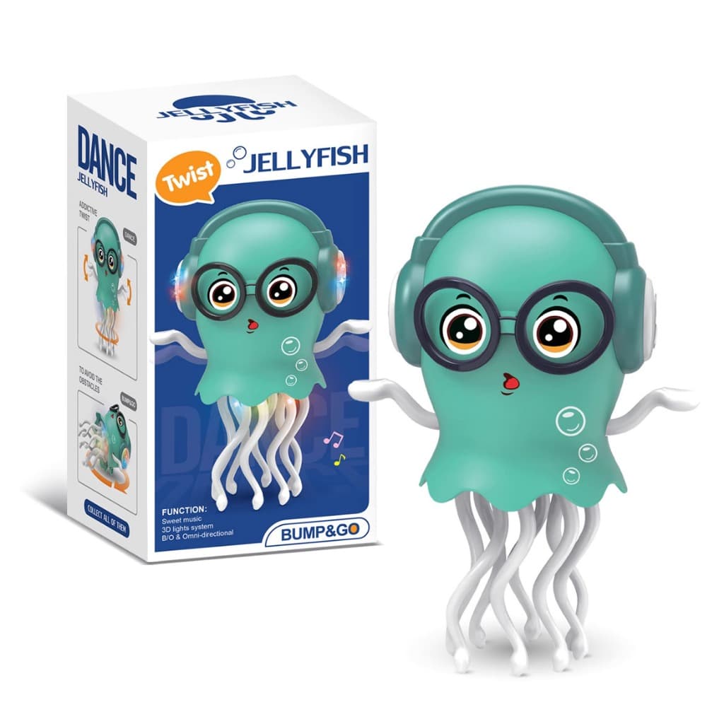 Polvo Dançarino Musical com Luz Sensor Brinquedo Interativo Infantil Recarregável Presente Crianças