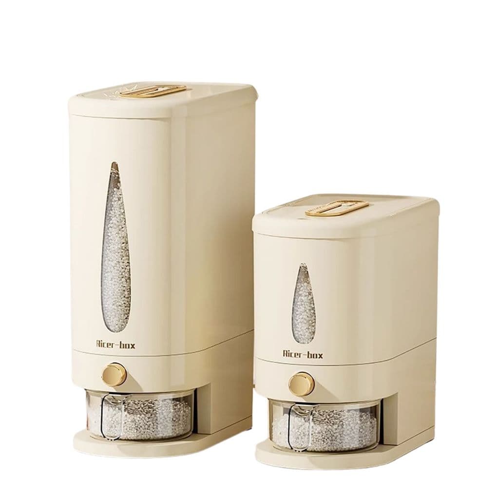 Pote Dispenser Dosador 10kg  ou 5kg Armazenamento Ração Cereais Cozinha Organizada