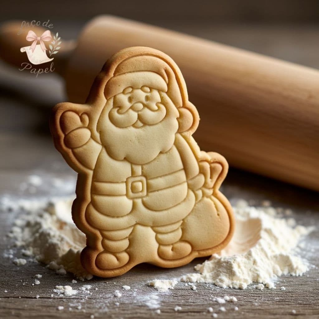 Cortador e Marcador de Biscoito de Natal  Papai Noel