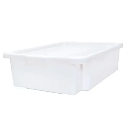 Caixa Plástica Branca  c/tampa 35 lts s-850