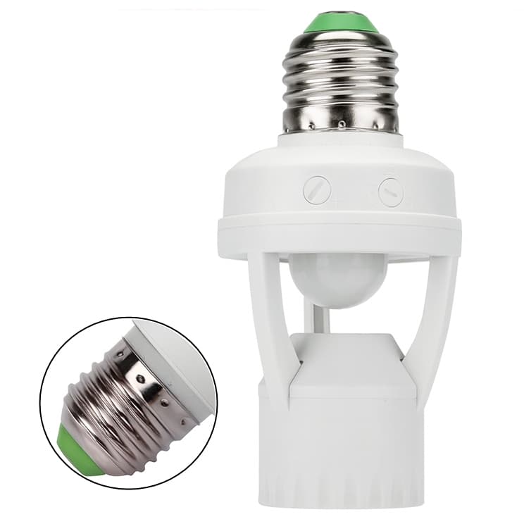 Sensor De Presença Com Fotocélula Para Lâmpada Soquete E27