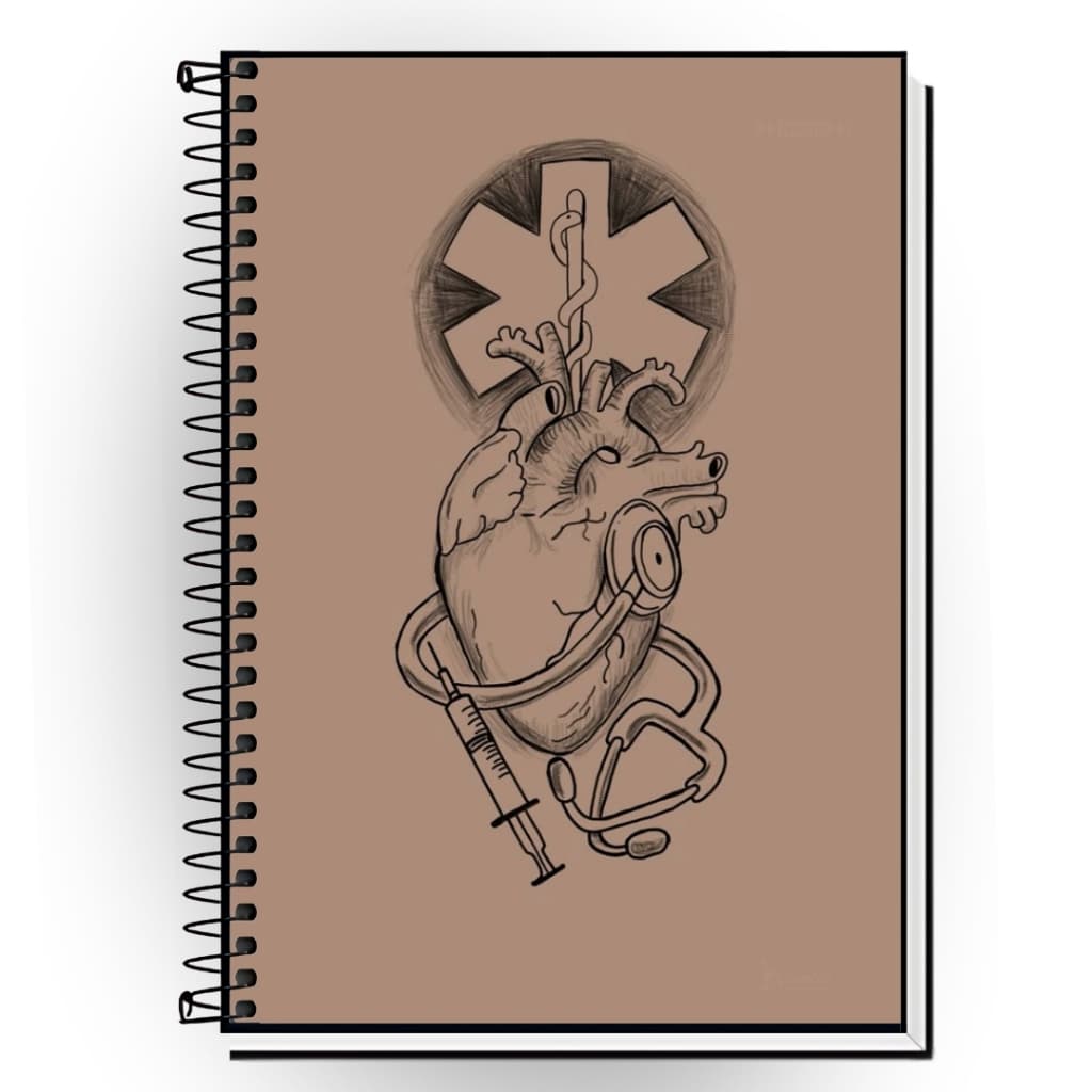 Caderno Enfermagem Personalizado | Capa Dura | 1 a 20 Matérias | Papel de Qualidade | A4 Universitário | Perfeito