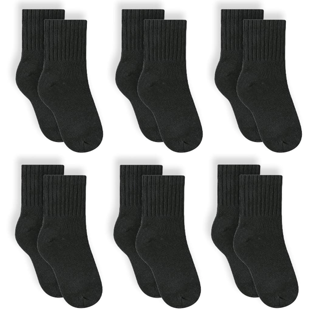 Kit Com 6 Pares Meias Selene Kids Infantil Cano Médio Algodão