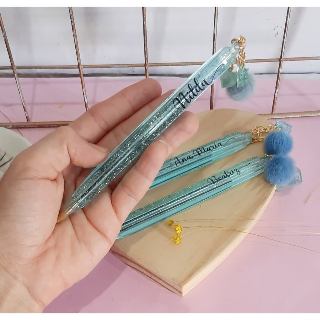 Caneta Resina luxo Personalizada com nome