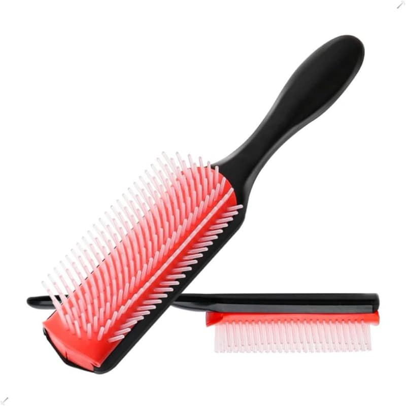 Escova Pompadour Para Topetes Penteados Barbearia Cor Preto Fitagem Cabelo Cacheado