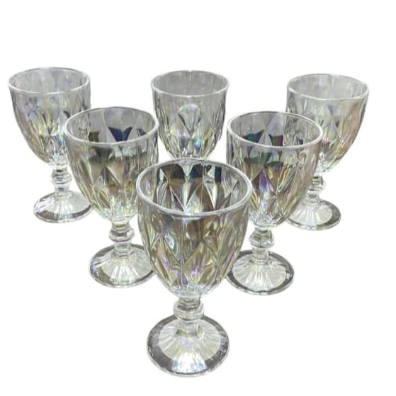 Conjunto 6 Taças Vidro Vinho 340ml 6un Design Sofisticado Qualidade Resistente