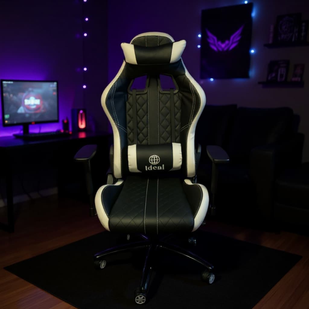 Cadeira Gamer Ergonômica Confortável com Ajuste de Altura e Reclinável Ideal para Escritório e Jogos
