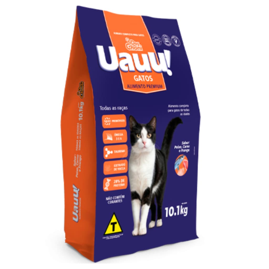 Ração Uauu 10kg – Gatos de Todas as Idades! Qualidade e Sabor