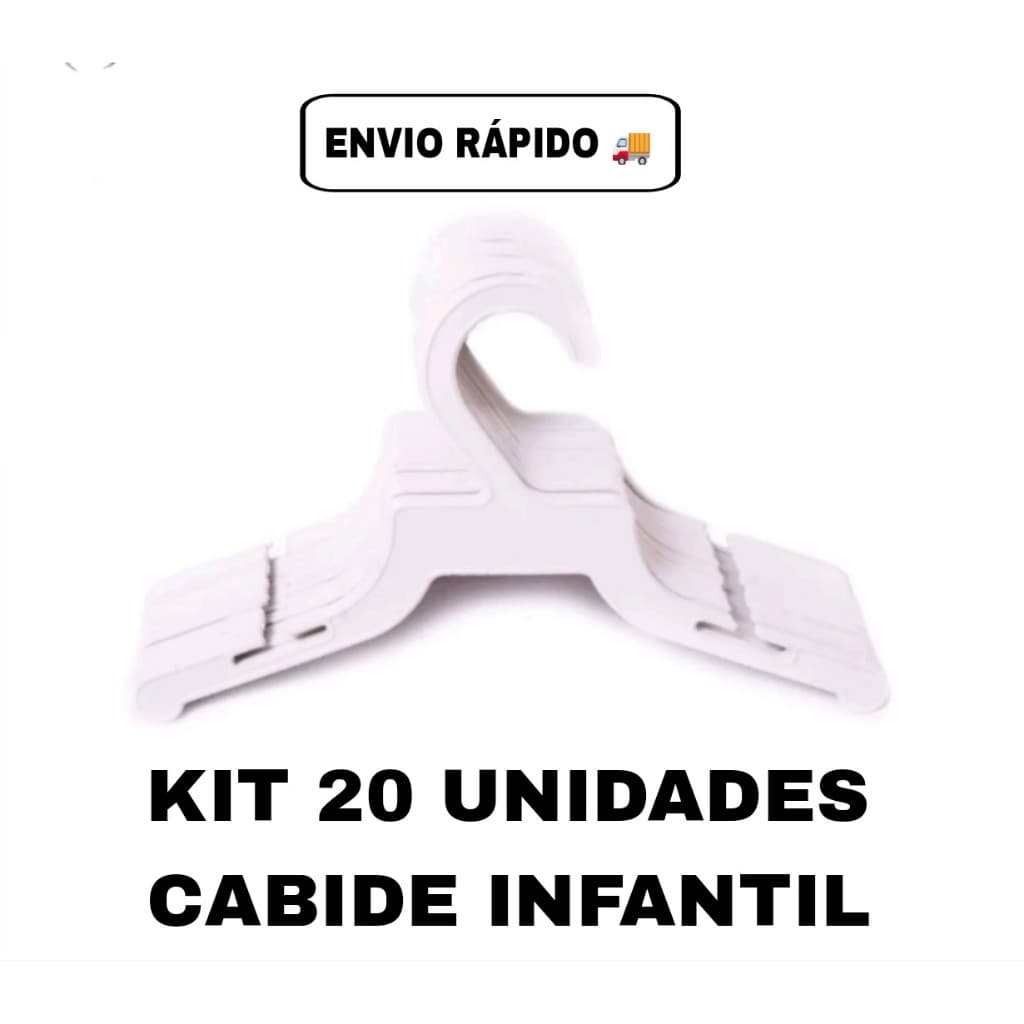 KIT 20 CABIDE INFANTIL BABY- CABIDE PARA ROUPAS INFANTIL