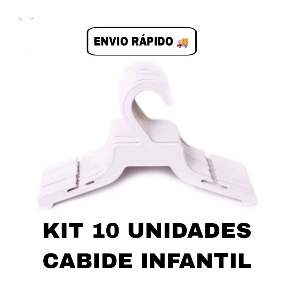 KIT 10 CABIDE INFANTIL- BEBÊ PARA ROUPAS INFANTIL