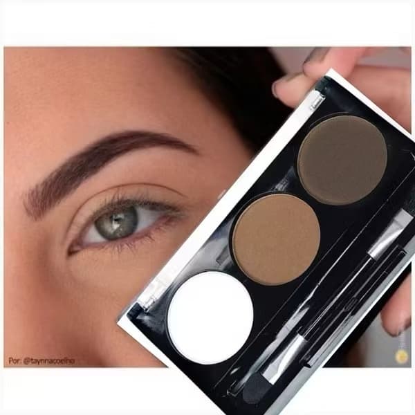 Trio Para Sobrancelha Perfeitas Vivai com Primer, Sombras e Pincel