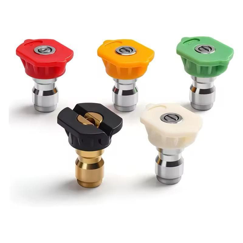 5 Bicos Engate Rápido Adaptador Lavadora Alta Pressão Alta Qualidade Aço Inoxidável - Envio Imediato