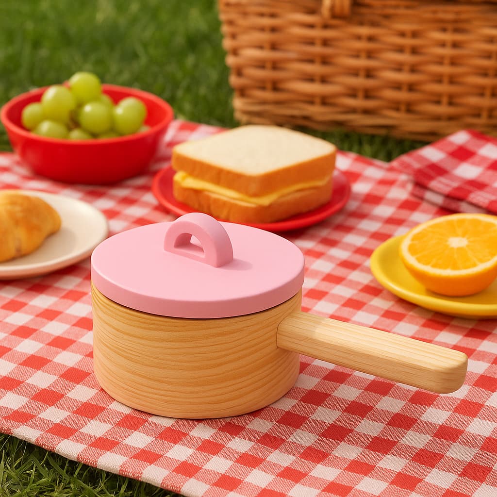 Panelinha Madeira Infantil Rosa Brinquedo Educativo para Mini Cozinha