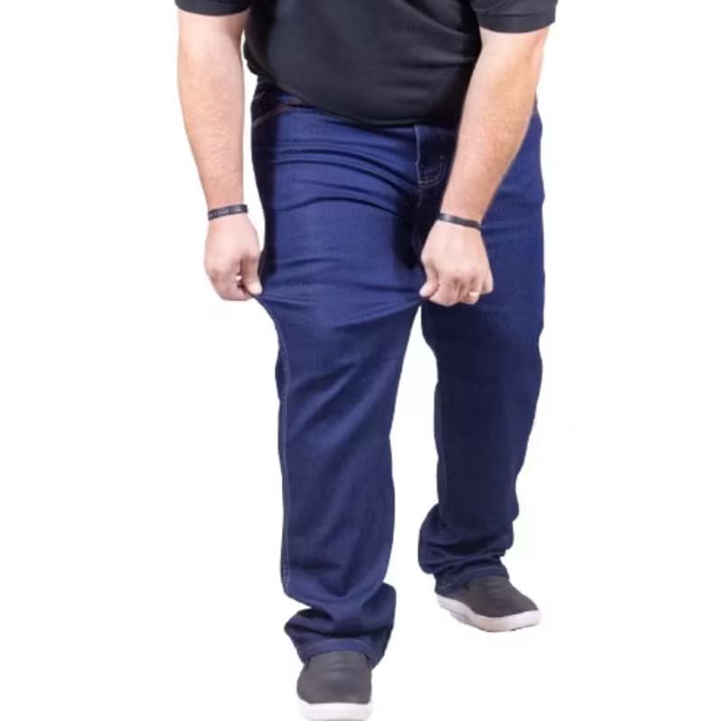 Calça Jeans Masculina Plus Size Com Lycra Estilo e Conforto