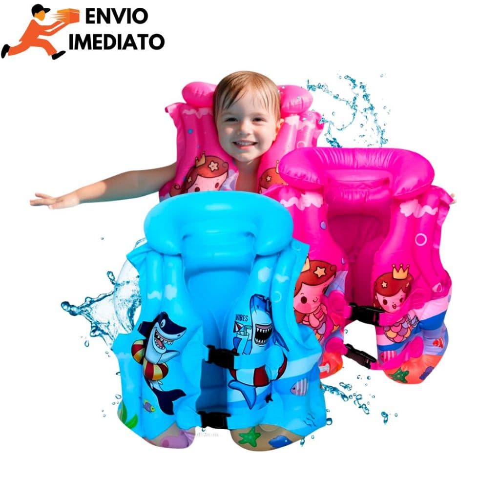 Boia Infantil Colete 3 Tamanhos Inflável Brinquedo Piscina Praia Lago