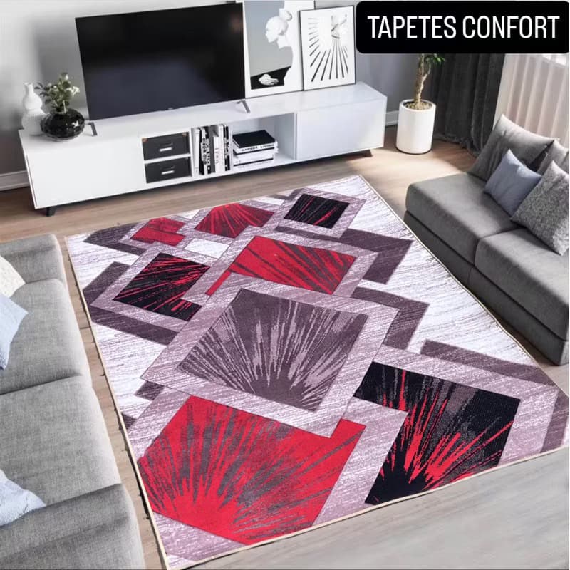 Tapete sala 200x1,40 Belga Antiderrapante Antialérgico Promoção