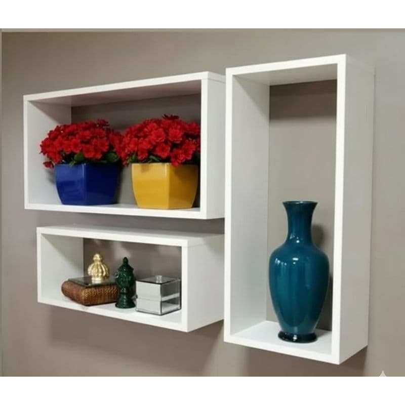 Kit 3 Nichos Retangulares para Banheiro
